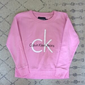 Vintage Y2K Calvin Klein Jeans Pink Logo Sweatshirt